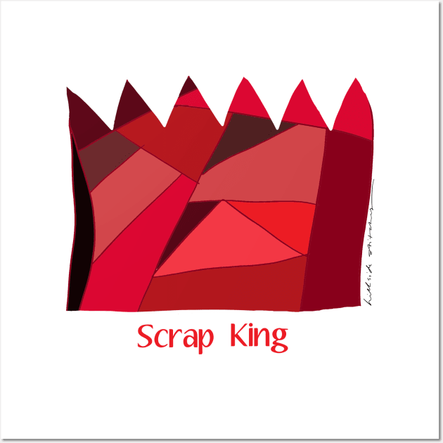 Scrap King Wall Art by Hillside Stitches